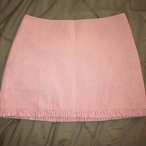 Pink and white striped Lilly Pulitzer skirt